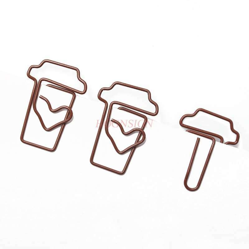 50pcs Coffee Cup Paper Clip Cartoon Paper Clip Paper Clip Paper Clip Bookmark