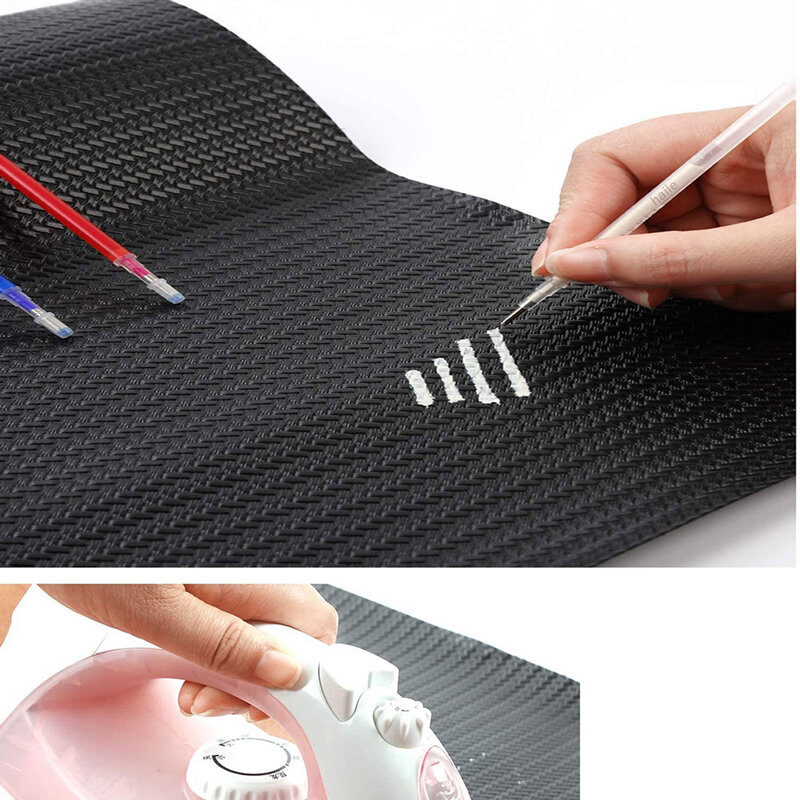 Haile High Temperature Disappearing Pen set Heat Erasable Fabric Pen Case Refills DIY Patchwork Garment Dash Marker Pens