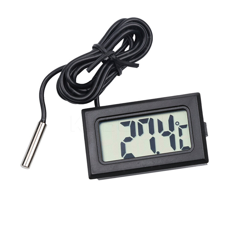 Mini termómetro Digital LCD para coche, higrómetro, Sensor de temperatura interior y exterior, medidor de humedad, instrumentos de calibre, 2019