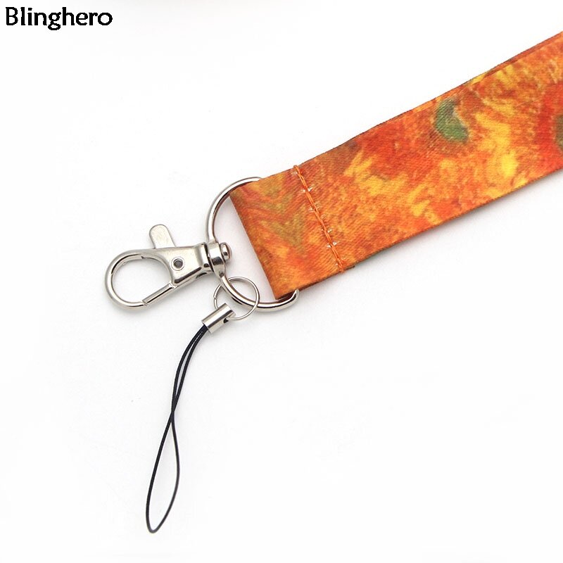 Blinghero арт серии Ван Гога шнурок для ключей телефона крутой шейный ремешок Monet шнурок для камеры свисток ID значок милые подарки BH0423