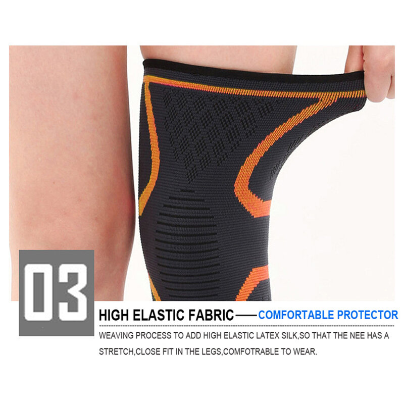 Nylon sport bezpieczeństwo kolano poduszka wspierająca bieganie kolarstwo bandaż koszykówka elastyczny ochraniacz ze stelażem Fitness zapalenie stawów łokcie
