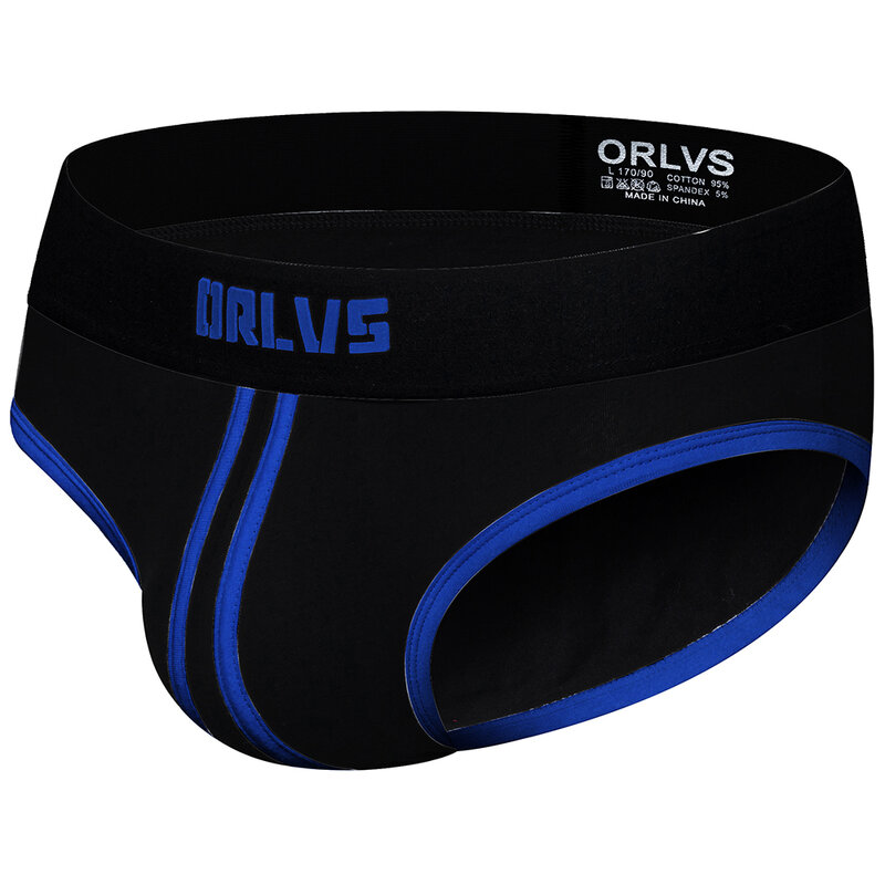 ORLVS ชายชุดชั้นในชายกางเกงเซ็กซี่ Jockstrap กระเป๋า Cuecas ชายฝ้ายกางเกงตาข่ายตาข่าย Underpants เกย์ Homme Srting