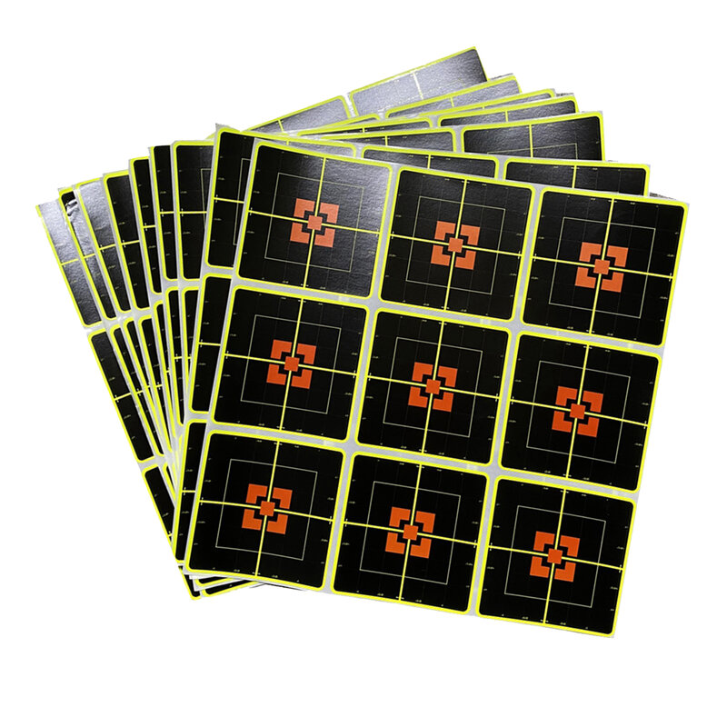 Ploetert Doelen 3 Inch Reactieve Papieren Doel Stickers Voor Boogschieten Schieten Training 10 Sheets Adhesive Doel