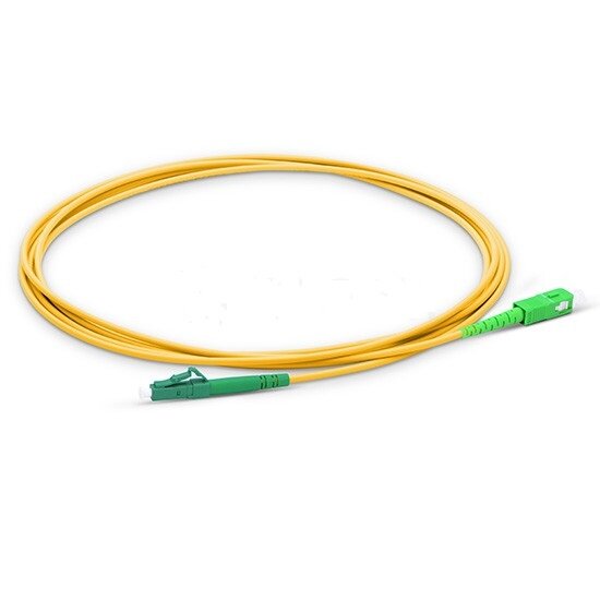 Cable óptico SC LC APC de 10M, Cable de parche SC LC de 2,0mm de PVC G657, puente de fibra SM FTTH