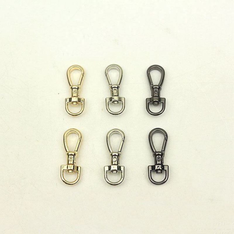 5Pcs 9mm D Ring Metal Hanger Buckles Lobster Clasp Swivel Trigger Clips Snap Hook for Bags Strap Leather Craft DIY Accessories