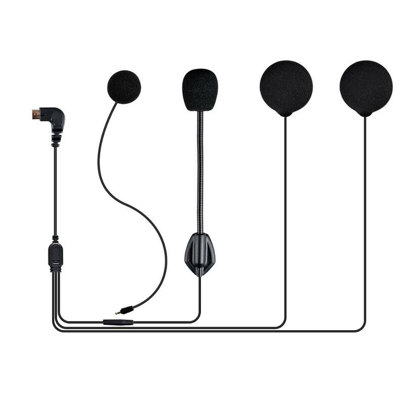 Fodsports-fone de ouvido com microfone para capacete, Bluetooth Intercom,Micro 5 Pin Interface, FX6, FX6S