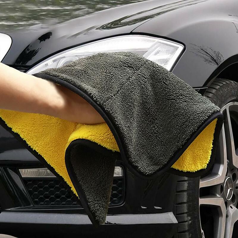 Dubbelzijdig Car Care Cleaning Drogen Doek Wax Polijsten Coral- Fleece Dikke Sport Keuken Meubels Wassen Handdoek