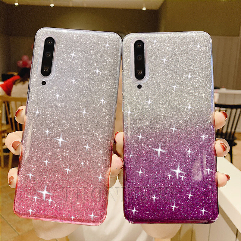 Bling Glitter Silicone Case For Samsung Galaxy A50 A30 A70 A20 A20E A10 A40 A60 A80 A90 2019 M10 M20 M30 M40 Case Soft TPU Cover