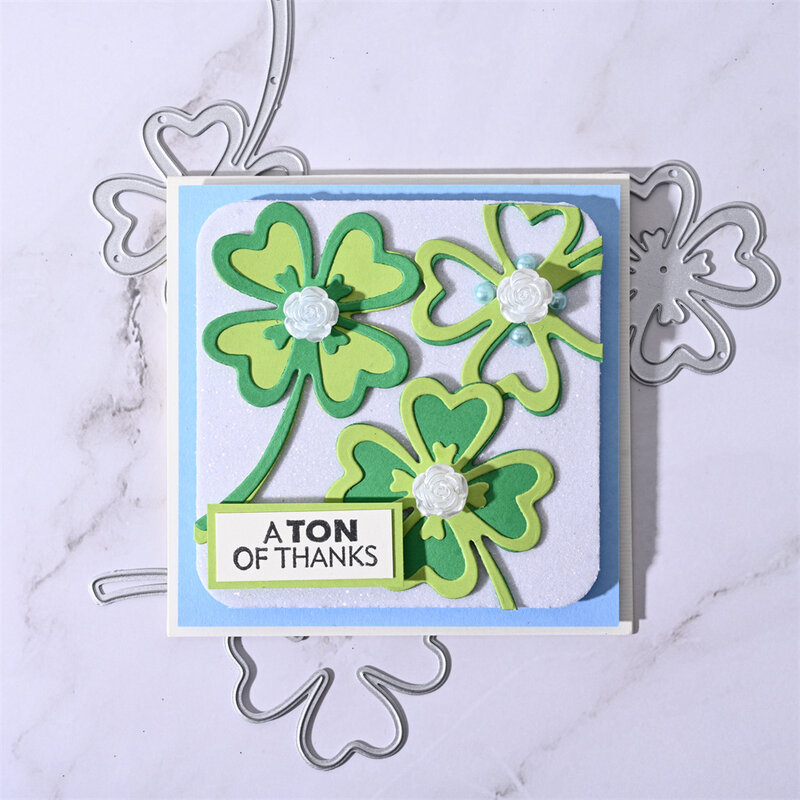 InLoveArts Four Leaf Clover Metal Cutting Dies Stencils For DIY Scrapbooking/photo Album Decorative Embossing DIY Paper Cards