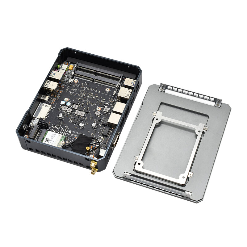 Tuofudun – Mini Pc robuste Intel Core I7-10510U i5-10210U, boîtier TV HDR, ordinateur de Gamer en alliage d'aluminium, hdmi 2.0a, DP1.2, affichage 2x4K