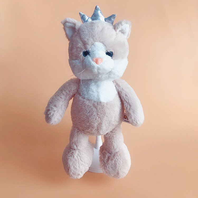 new fashione Exquisite Cartoon crown cat pretty decorate doll stuffed soft Soothing doll good quality christmase birthday gift