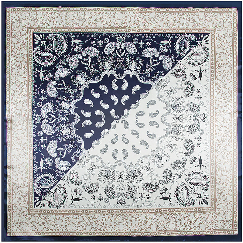大きな正方形のシルクスカーフ,レトロな高級品,女性用,ショール,ハンカチ,春と秋,90x90cm,t1