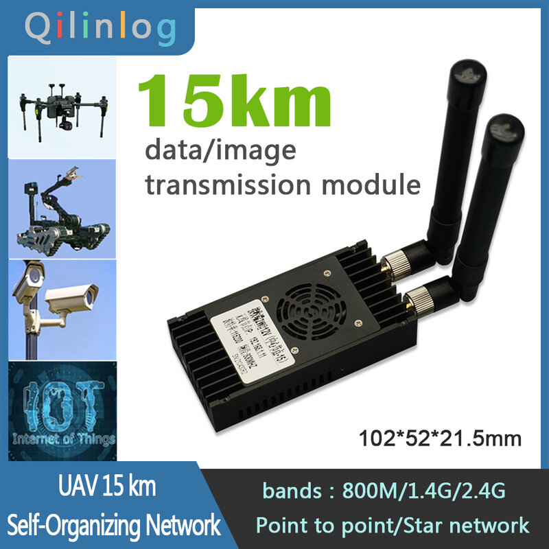 Transceiver Sistem Radio Link Video Digital Full HD Mengirim dan Menerima Komunikasi Dua Arah 1080P 60fps 15Ms 15KM