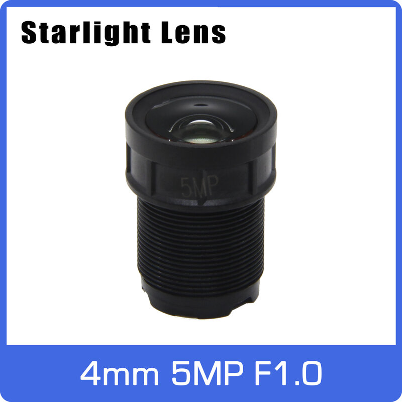 Super Sternenlicht 5MP Objektiv Blende F 1,0 4mm Für SONY IMX335 Ultra Niedrigen Licht IP Kamera Freies Verschiffen