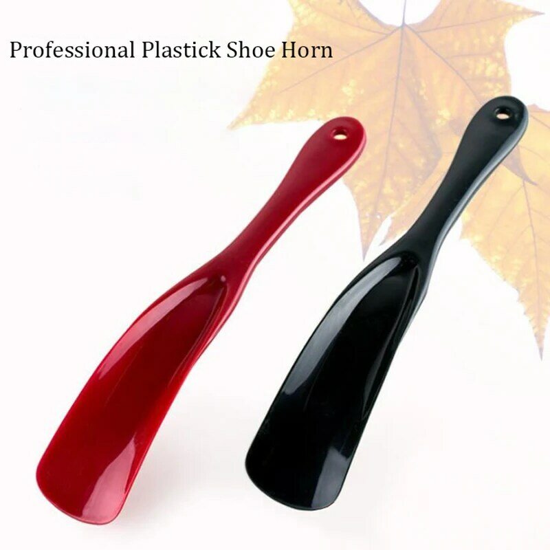 Cuerno de zapato profesional de plástico, forma de cuchara, elevador de zapatos, 19cm, 1 ud.