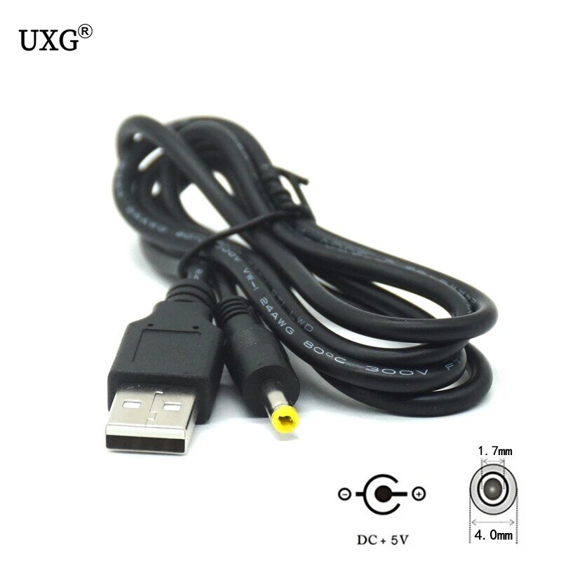 Port USB vers alimentation DC Barrel Jack, 2m, 1m, 0.5m, 2.0x0.6mm, 2.5x0.7mm, 3.5x1.35mm, 4.0x1.7mm, 5.5x2.1mm, 5V, 2.5x0.7mm connecteur de câble, connecteur
