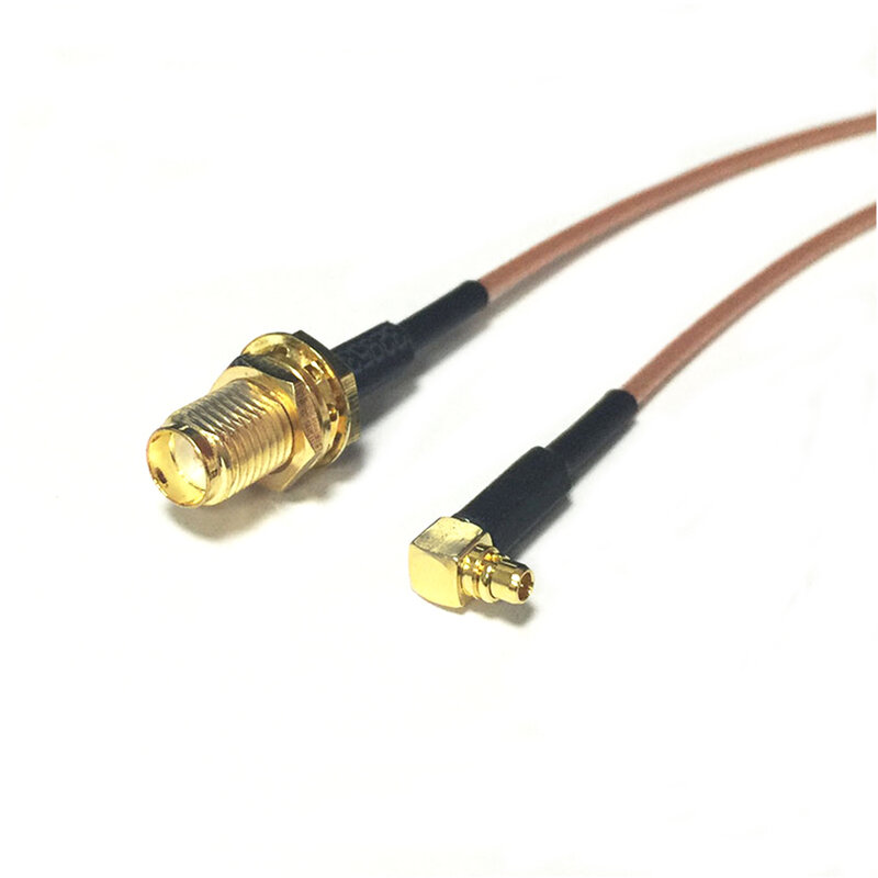 1PC New SMA Female Jack Nut  Switch MMCX Male Plug Connector RG178 Cable 15CM 6" Adapter Wholesale Fast Ship