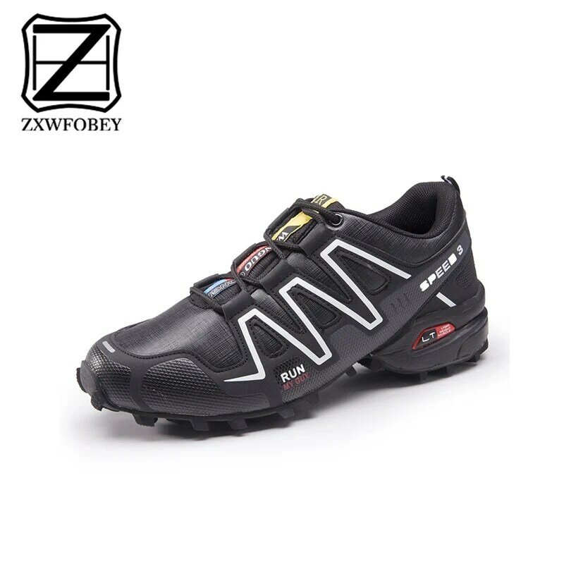ZXWFOBEY pria Kasual Sepatu Olahraga Untuk Pendakian Gunung, Berlari, Berkuda sepatu Pria Bernapas, yang nyaman dan Tidak Slip Sepatu