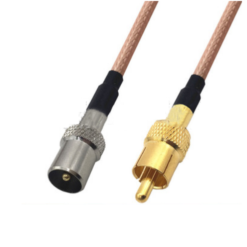 TV Male Plug To RCA Male RF Pigtail Jumper Cable RG316