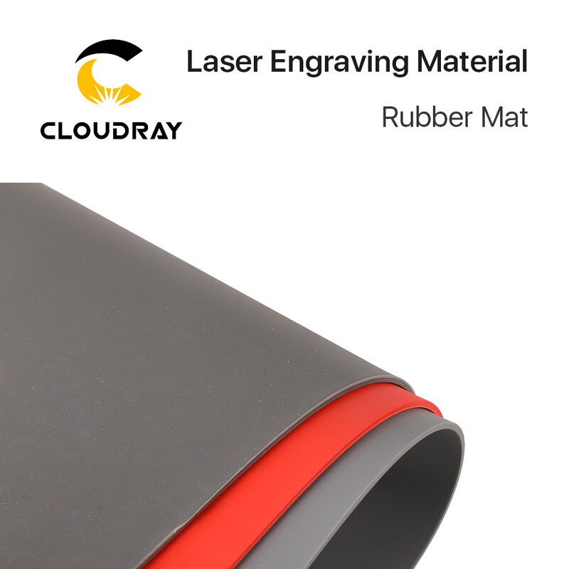 Tapete de borracha cloudray material de gravação a laser selo gravura diy material de design de arte para gravação a laser & máquina de marcação