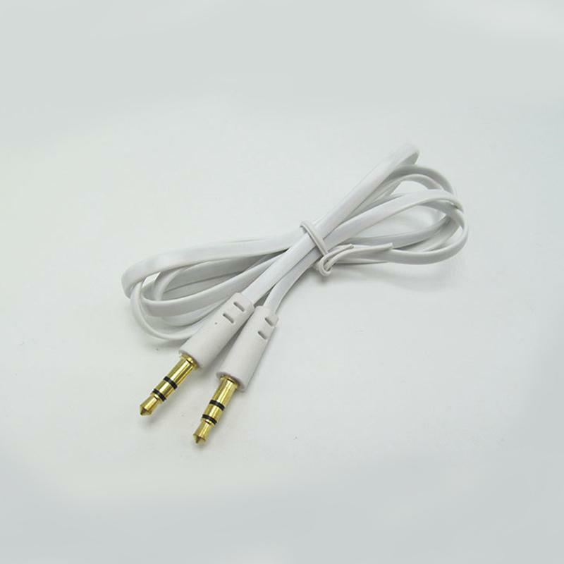 3.5mm Car audio cable Automoble Cable Male To Male Flat Aux Cable 1m Car-styling autoradio subwoofer cable Car accessories