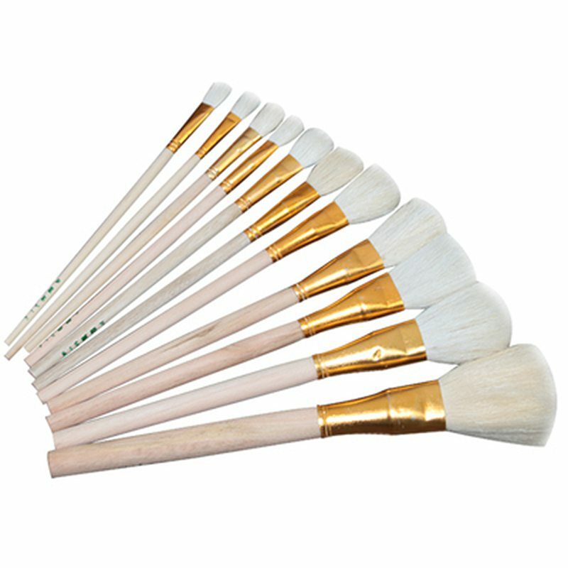 Soft Wool Paint Brushes Set for Pottery Ceramic Painting Oil Acrylic Watercolor Drawing Craft DIY Art Supplies