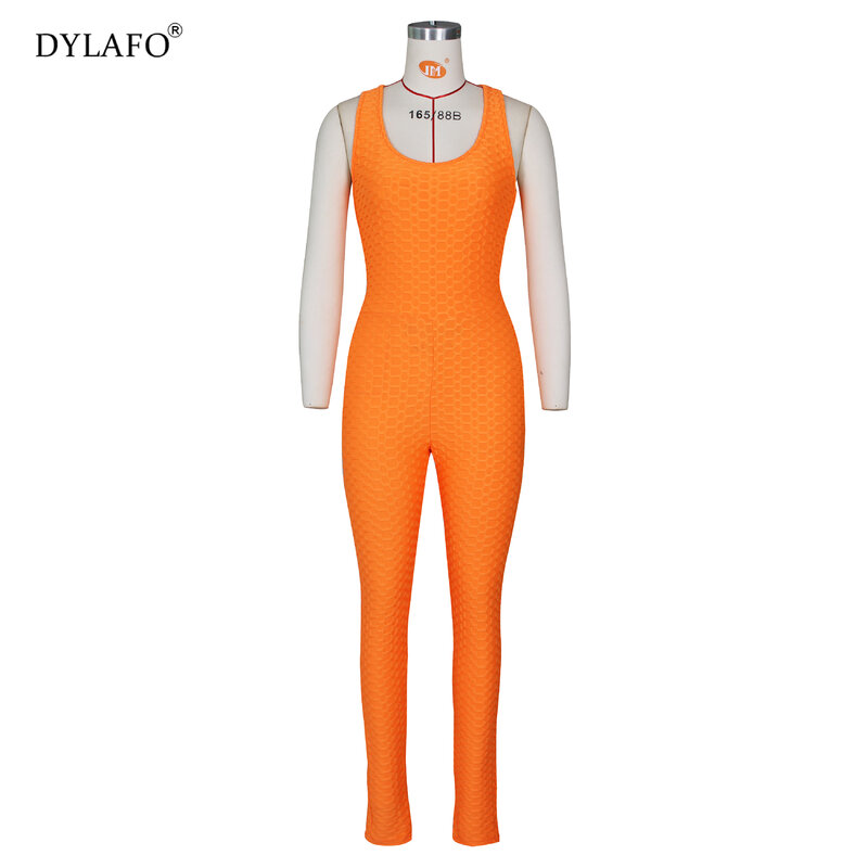 Cross Bandage Sporting Jumpsuit Sweatsuit Sexy Sleeveless Solid Bodysuit Backless Casual Fitness Women Long Jumpsuit Tracksuit