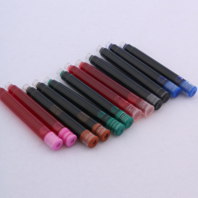 High Quality 25pcs Fountain Pen Ink Refills 2.6mm Pen Ink Cartridges Business Office School Supplies Writing