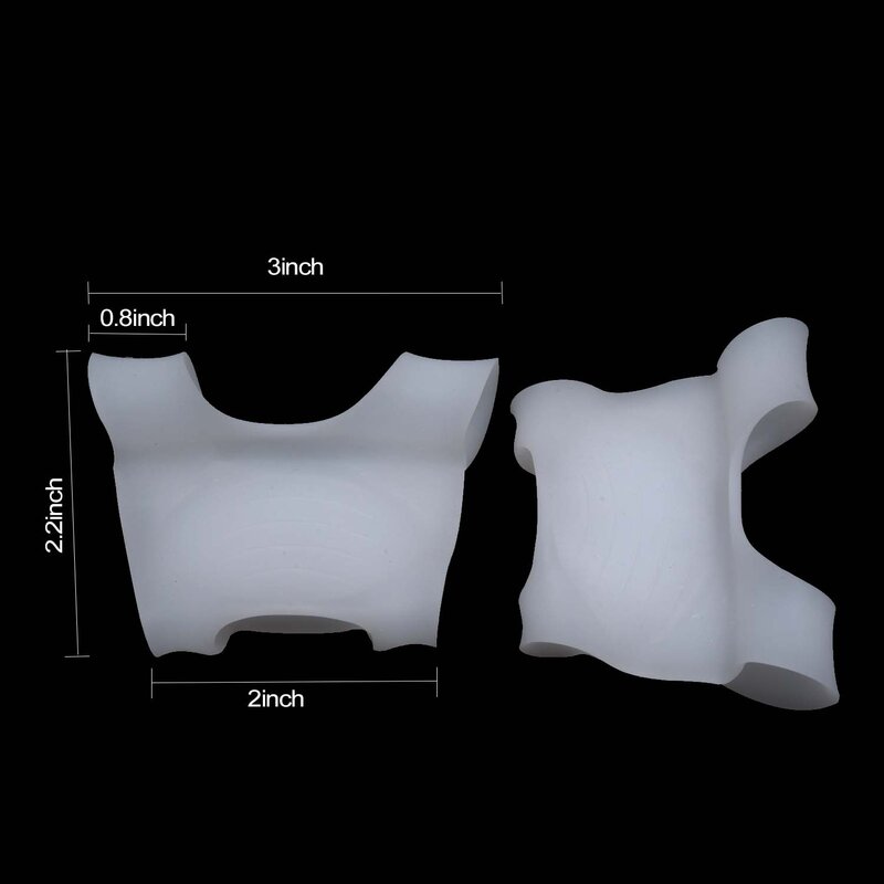 Sumifun-シリコン製の滑り止め整形外科用インソール,oタイプフットコレクター,男性と女性用,2個,c1476