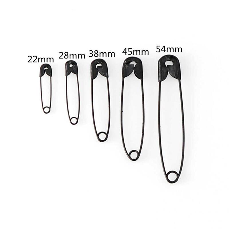 100Pcs Silver/Gold/Black Iron Safety Pins DIY Sewing Tools Accessory Large Safety Pin Small Brooch Apparel Accessories
