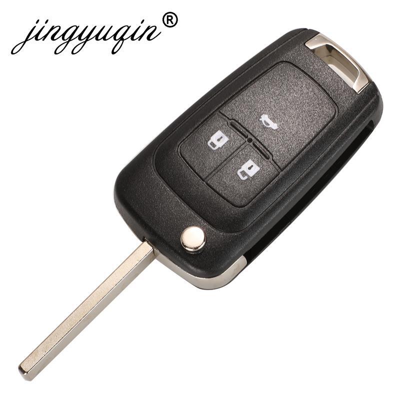 Tecla de alarma remota para coche jingyuqin para Chevrolet Cruze Epica Lova Camaro Impala 2/botones 3/4 315Mhz/433Mhz ID46 PCF7931E, llave de Chip