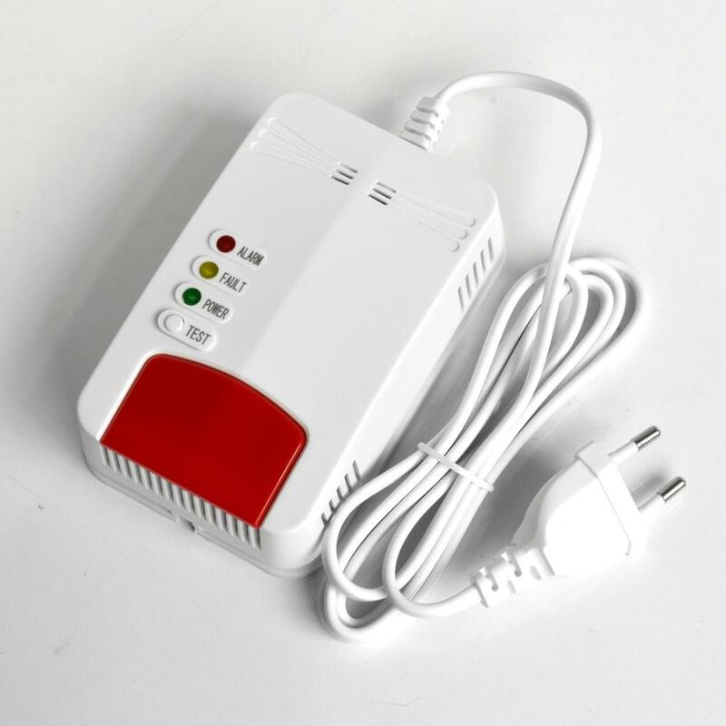 EU Plug Wifi Gas Sensorเครื่องตรวจจับแก๊สรั่วปลุกTuya Smart Life AppติดผนังสำหรับSmart Home Security