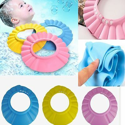 아기 어린이 안전 샴푸 목욕 샤워 캡, 최신 브랜드 신제품, 모자 워시 헤어 쉴드, 조절 가능한 탄성 샴푸 캡