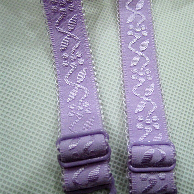 1 Pair/5Pair  34cm Rubber Band Fold Over Elastic Bra Strap For Underwear Pants Bra Adjustable Soft Straps Elastic