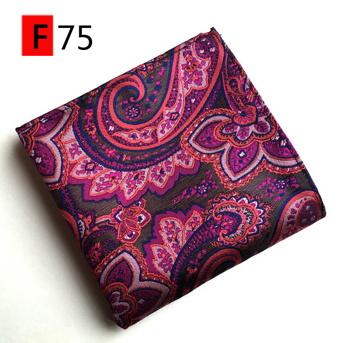 30スタイル格子縞の絹のハンカチ織ペイズリー柄ハンカチ男性のビジネスカジュアル正方形のポケットハンカチウェディングhankies