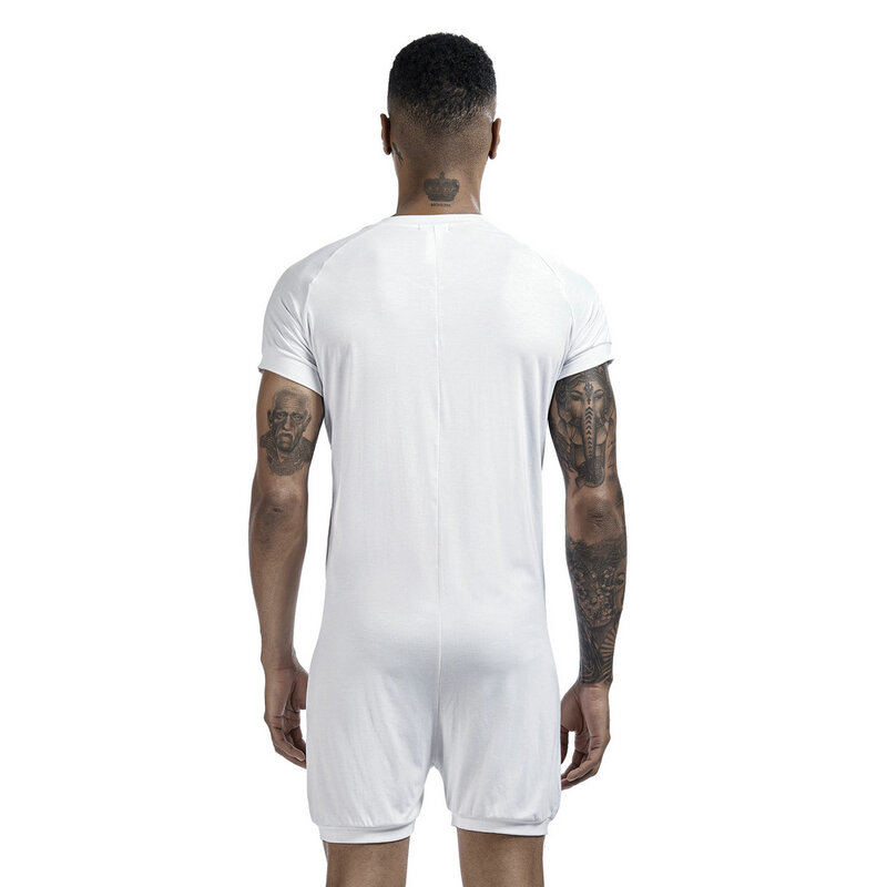 Pakaian Dalam Pelangsing Pembentuk Tubuh Korset Kancing Top Shapewear Faja Hombre Kaus Ketat Pakaian Dalam Pelangsing Bodysuit Pria Rompi Solid