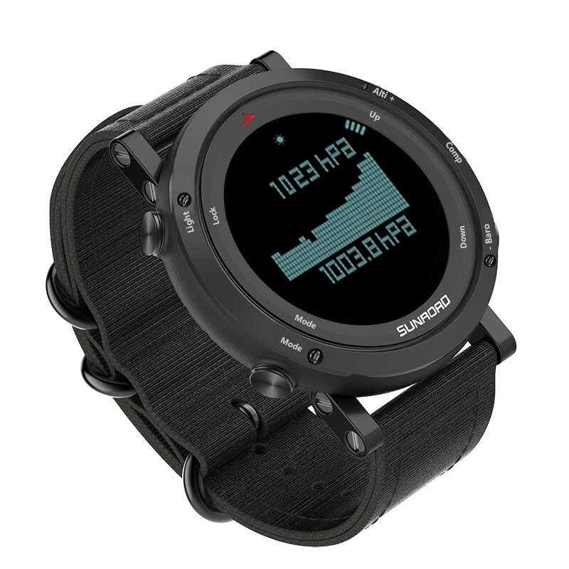 SUNROAD-reloj profesional FR851N para hombre y mujer, pulsera con pronóstico del tiempo, monitoreo de presión, ruso-ucraniano, para exteriores