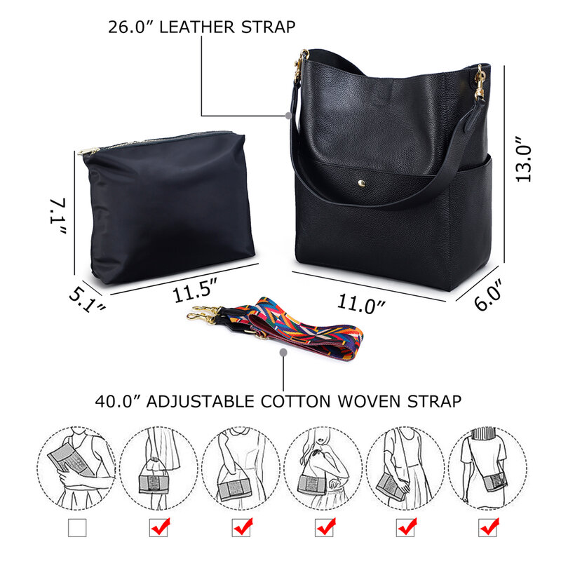 Сумка GIONAR RFID из натуральной кожи, дизайнерский кошелек для женщин, сумка-шоппер, мягкий верхний слой, Воловья кожа, через плечо, сумка для раб...