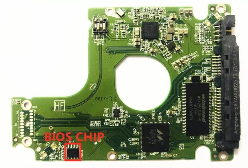 Western Digital Hard Disk Circuit Board/2060-800018-001 REV P1 , 2060 800018 001 / 800018-801 / WD5000LPLX , WD2500LPLX