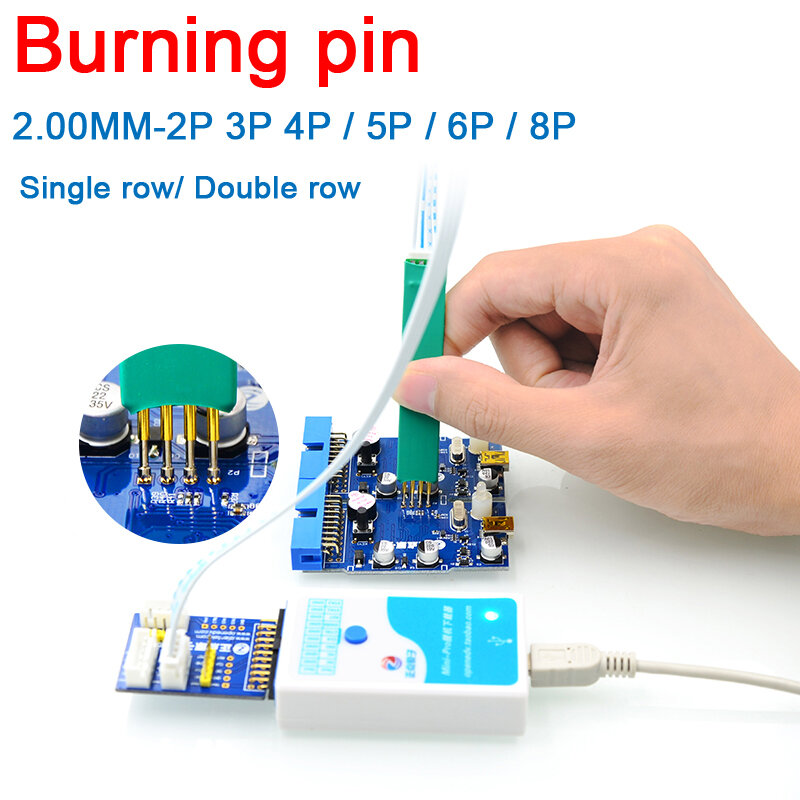 DYKB Palmare Passo 2.00MM 2P / 3P / 4P / 5P PIN test di Masterizzazione pin eseguire il Debug di Download del Programma ARM JTAG Bruciare pin