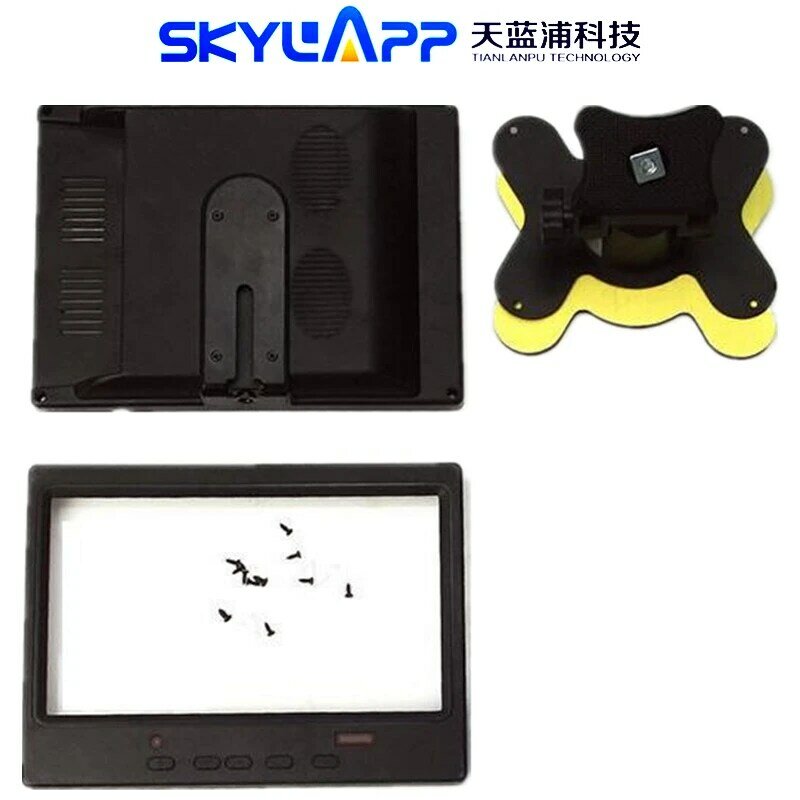 Black Plastic Case For 7 inch AT070TN90 HDMI+VGA+2AV Driver Board Shell Bracket Empty Box (without touchscreen) Free shipping