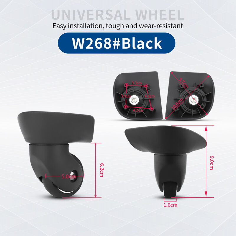 Roda Bagasi Kompatibel dengan Sansonlte V22 Pengganti Modifikasi Koper Troli Cocok Aksesori Kokoh