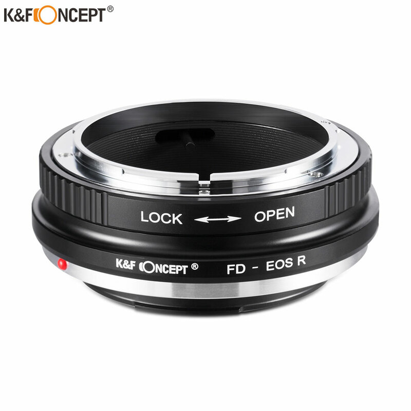 Adattatore per montaggio obiettivo K & F Concept FD-EOS R per obiettivo Canon FD FL con fotocamera Canon EOS R