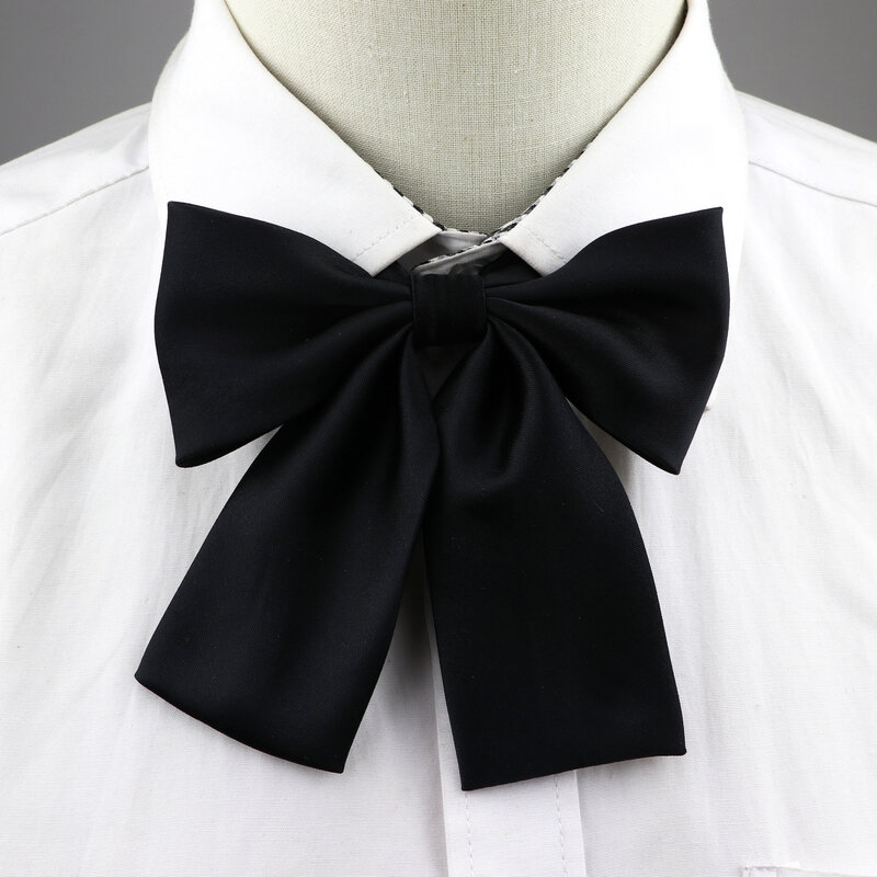 ผู้หญิงที่มีสีสันเสื้อ Bowtie สุภาพสตรีสาวงานแต่งงาน Bowknot สีชมพูสีดำ Bule CLASSIC Butterfly Knot ชุดอุปกรณ์เสริม