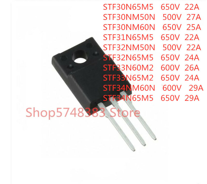 10 sztuk/partia STF30N65M5 STF30NM50N STF30NM60N STF31N65M5 STF32NM50N STF32N65M5 STF33N60M2 STF33N65M2 STF34NM60N STF34N65M5 TO-220F