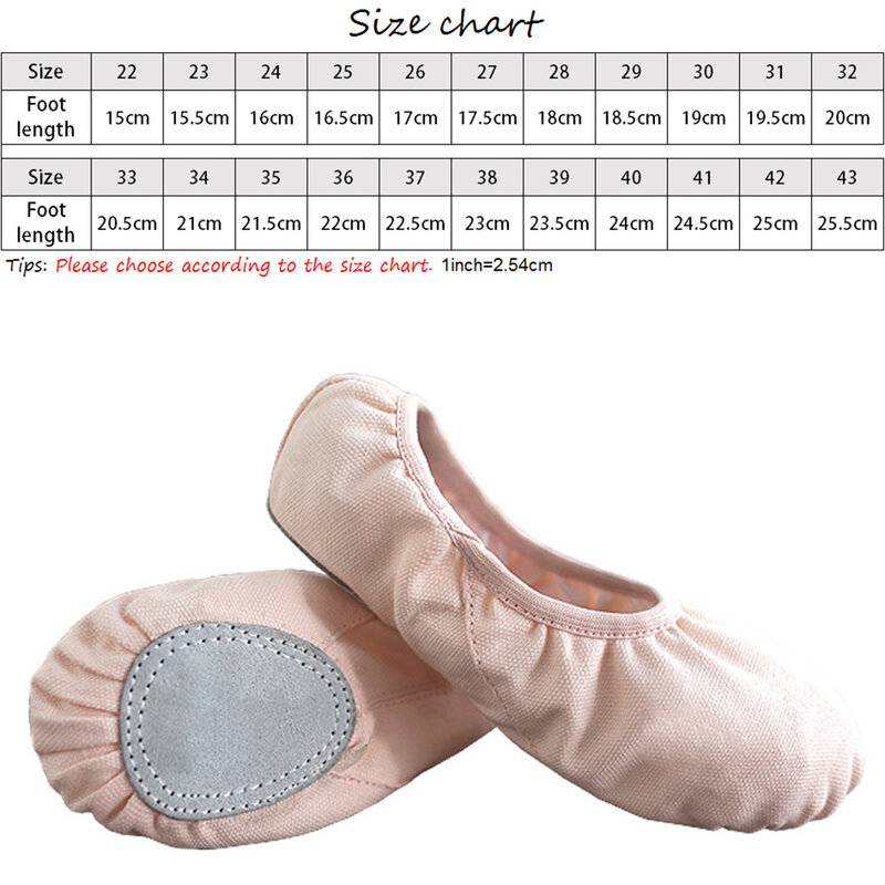 Penjualan Laris Sepatu Dansa Balet Profesional Wanita Sneakers Menari Unta Merah Muda Anak-anak untuk Wanita Anak Perempuan DS020