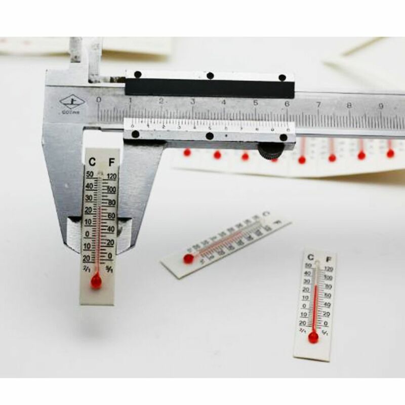 1pc najnowszy 5cm x 1.1cm miniaturowy karton termometr Dollhouse Indoor -20-50c Infrarojo cyfrowy termometr środowiskowy