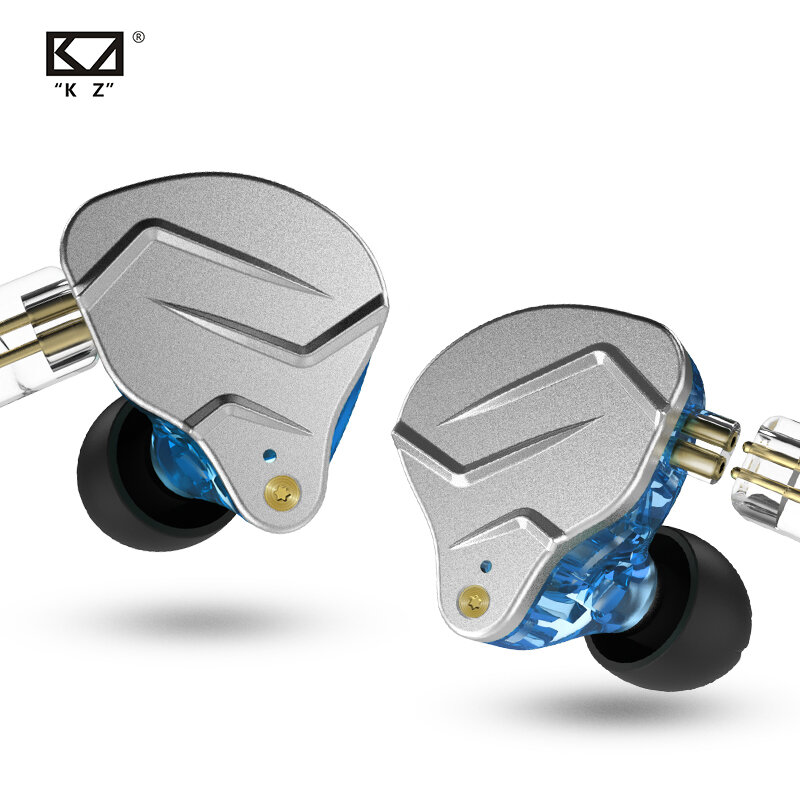 KZ ZSN Earphone Pro Metal 1BA + 1DD Teknologi Hybrid Earbud Bass HIFI Headphone Monitor In-Ear Olahraga Headset Noise Cancelling