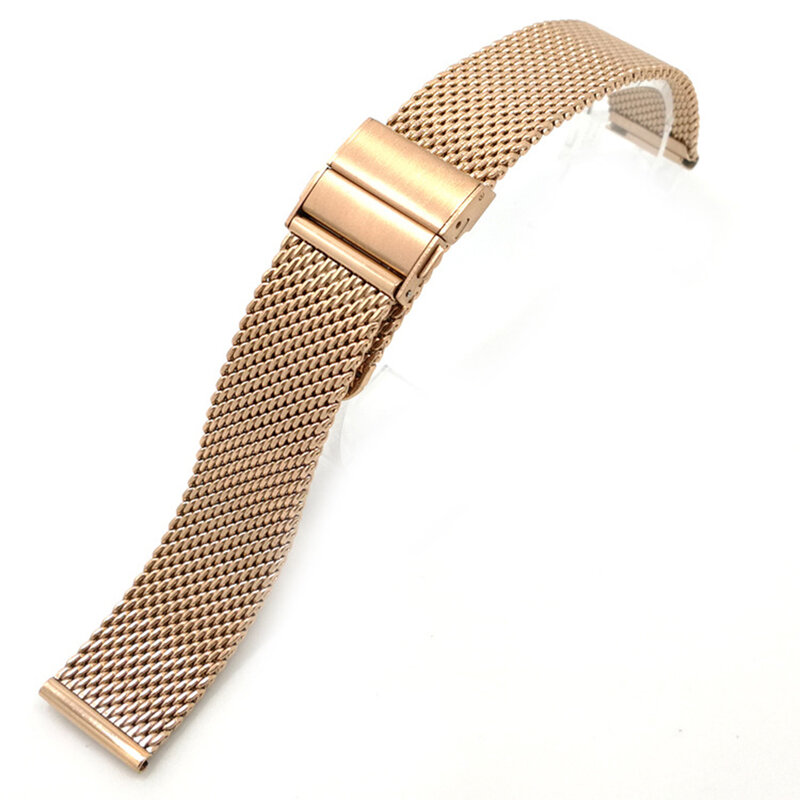 18mm 20mm 22mm stal nierdzewna Milanese nowy projekt pasek od zegarka z siatki pasek srebrny złoty bransoletka dla Omega Tissot Seiko Watchband