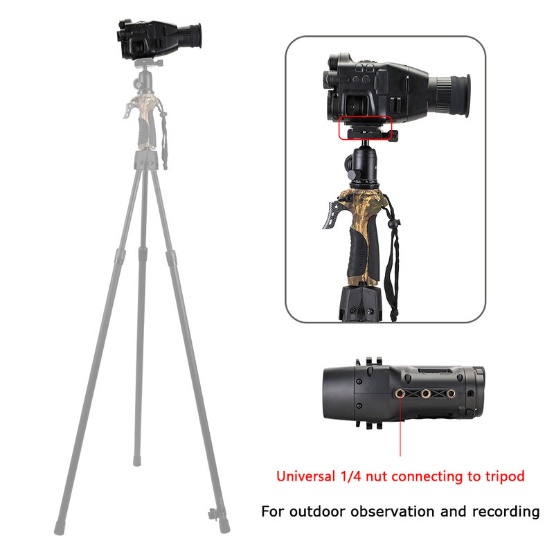 Henbaker-Lunette de vision nocturne infrarouge CY789, caméra de lunette de visée, monoculaires de vision nocturne, laser rouge, WIFI, chasse, 24x